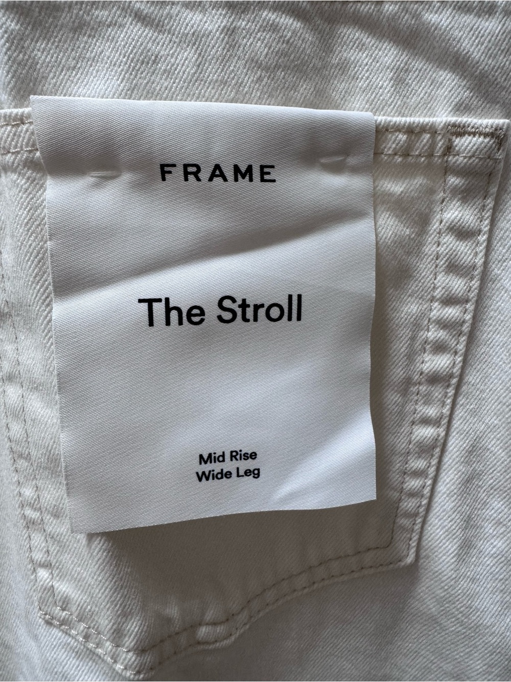 NWT Frame 30 The Stroll Mid-Rise Wide-Leg Jeans, Au Natural Clean - Picture 6 of 10